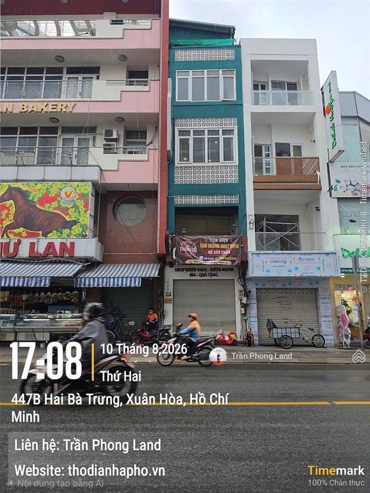 Chính chủ gửi cho thuê nhà mặt tiền 369 hai bà trưng, p. võ thị sáu, q3, 4(4.9)x20m, 0908 140 ***