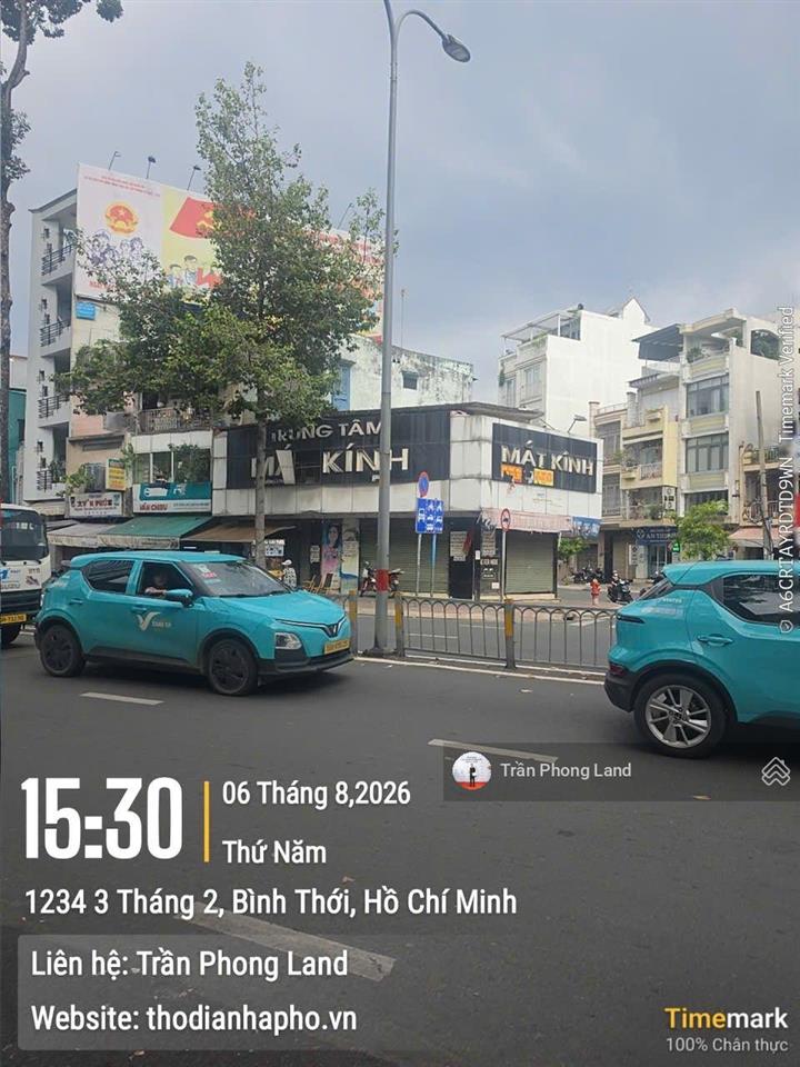Chính chủ gửi cho thuê nhà góc 3 mặt tiền 1335 ba tháng hai, q11, 10x7m, trệt + lầu, 0908 140 ***