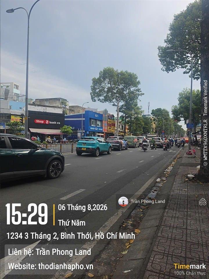 Chính chủ gửi cho thuê nhà góc 3 mặt tiền 1335 ba tháng hai, q11, 10x7m, trệt + lầu, 0908 140 ***