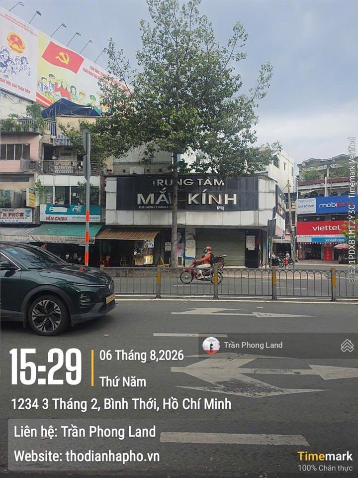 Chính chủ gửi cho thuê nhà góc 3 mặt tiền 1335 ba tháng hai, q11, 10x7m, trệt + lầu, 0908 140 ***