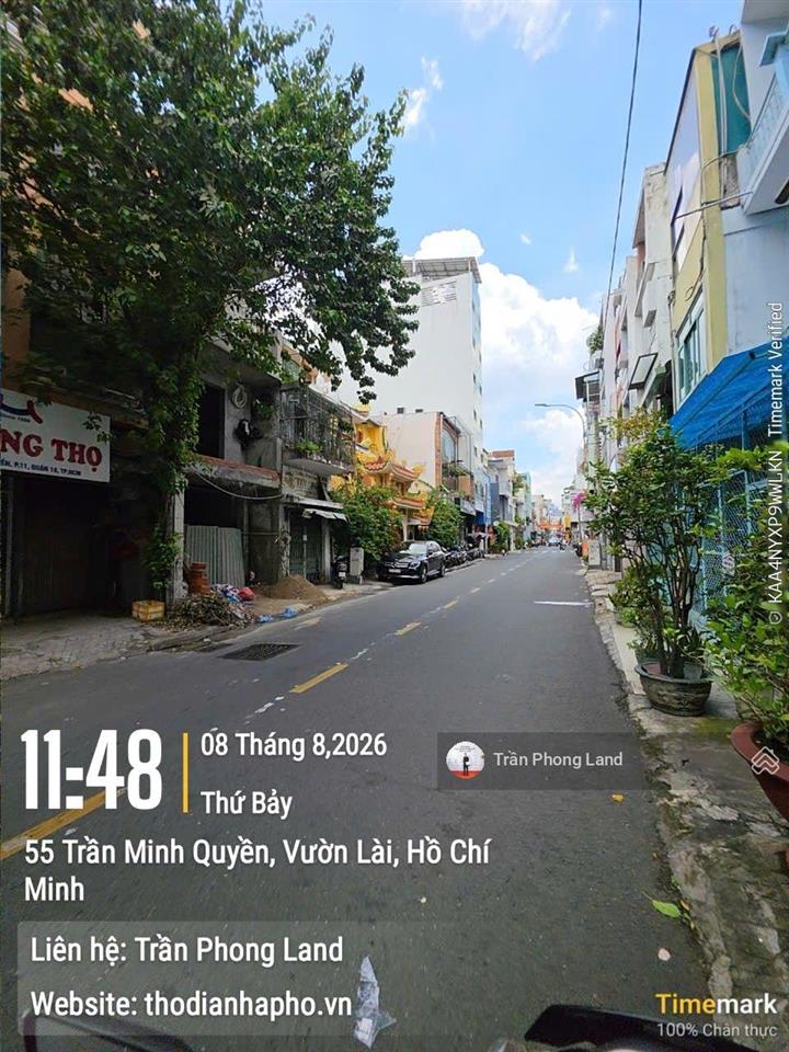Chính chủ gửi cho thuê nhà mặt tiền 52 trần minh quyền, p11, q10, 4.5x15m, trệt 3 lầu, 0908 140 ***