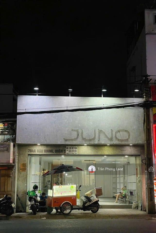 Chính chủ gửi cho thuê nhà mặt tiền 794a hậu giang, p12, q6, 8x21m, 1 trệt, giá 75tr, 0908 140 ***