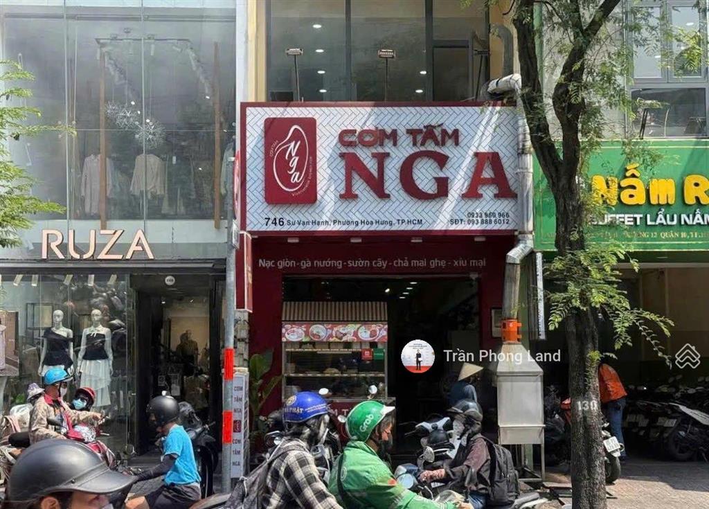 Chính chủ gửi bán nhà mặt tiền 746 sư vạn hạnh, p12, q10, 4x16.65m, 66.6m2, trệt 3 lầu, 0938 140 ***