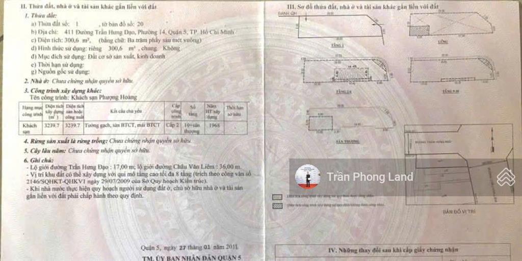 Chính chủ gửi bán nhà góc 2 mặt tiền 411 trần hưng đạo  châu văn liêm, q5, 9.1x36m, 0938 140 ***