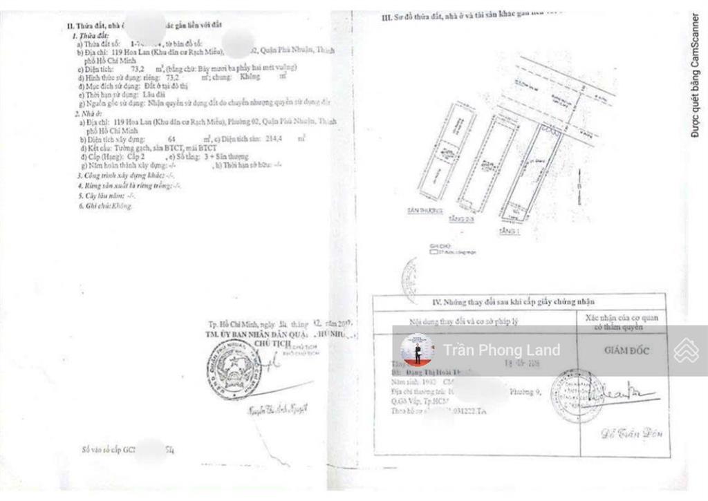 Chính chủ gửi bán nhà mặt tiền 119 hoa lan, p2, q. phú nhuận, 4x18m, trệt 2 lầu st, 0938 140 ***