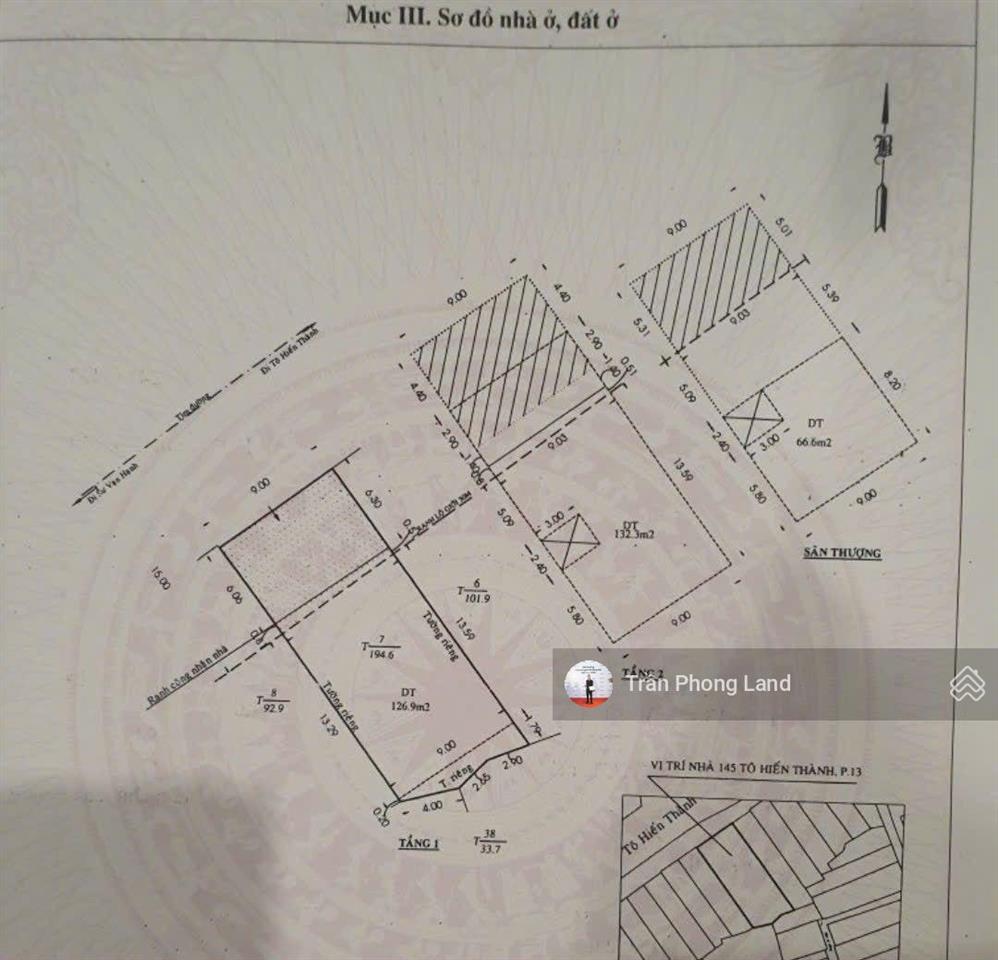 Chính chủ gửi cho thuê nhà mặt tiền 145 tô hiến thành, p13, q10, 9x22m, trệt 2 lầu, 0908 140 ***