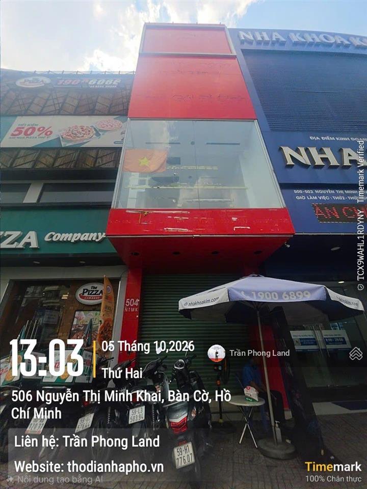 Chính chủ gửi cho thuê nhà mặt tiền 504 nguyễn thị minh khai, q3, 3.6x16m, trệt + lầu, 0908 140 ***