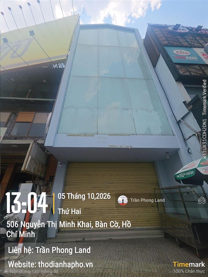 Chính chủ gửi cho thuê nhà mặt tiền 510 nguyễn thị minh khai, p2, q3, 6x13m, trệt 3 lầu, 0908 140 ***