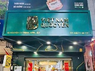 Chính chủ gửi cho thuê nhà mặt tiền 62 nguyễn cư trinh, q1, 4.3x16m, trệt 2 lầu, 0908 140 ***
