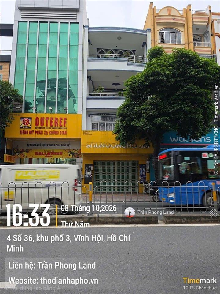 Chính chủ gửi cho thuê nhà mặt tiền 185 khánh hội, p3, q4, 6x15m, trệt 2 lầu st, 0908 140 ***