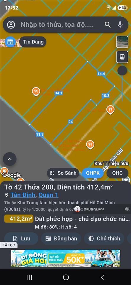 Chính chủ gửi cho thuê nhà mặt tiền 9090a mạc đĩnh chi, p. đakao, q1, 11.3(14.4)x34m, 0908 140 ***