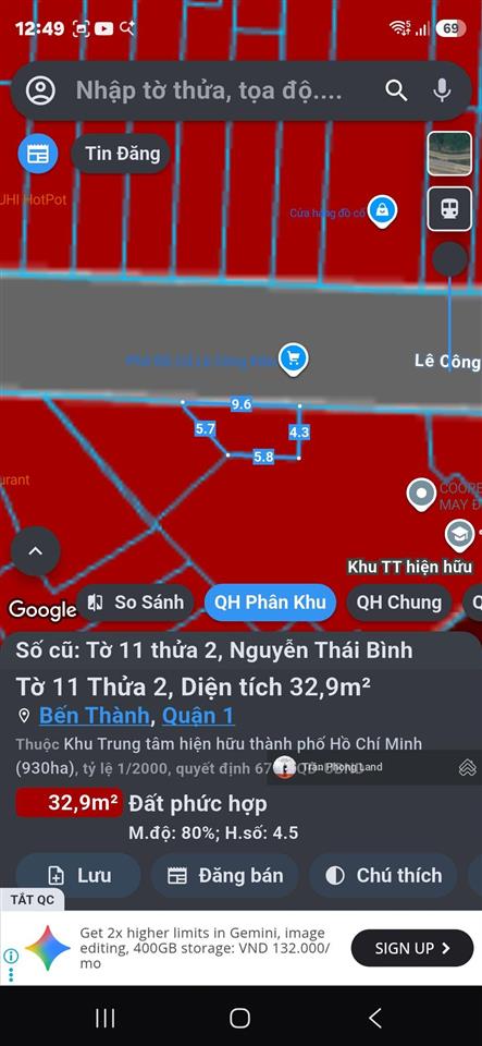 Chính chủ cho thuê nhà mặt tiền 15a lê công kiều, p. nguyễn thái bình, q1, 9.6x4.3m, 0908 140 ***