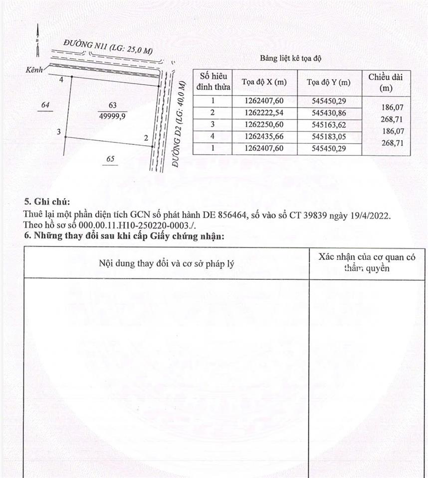 Bán 50.000m2 đất khu công nghiệp chơn thành, trả tiền một lần đến năm 2065
