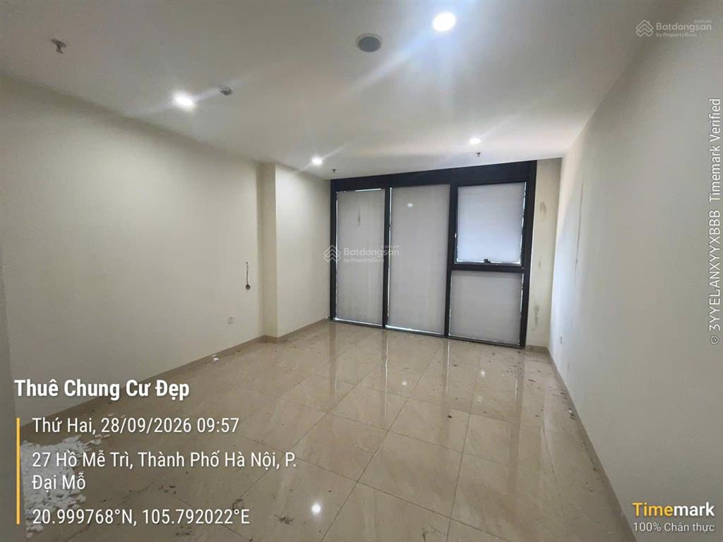 Cho thuê căn hộ studio 36m2 tại trinity mễ trì giá 6 triệu/th.  0911 400 ***
