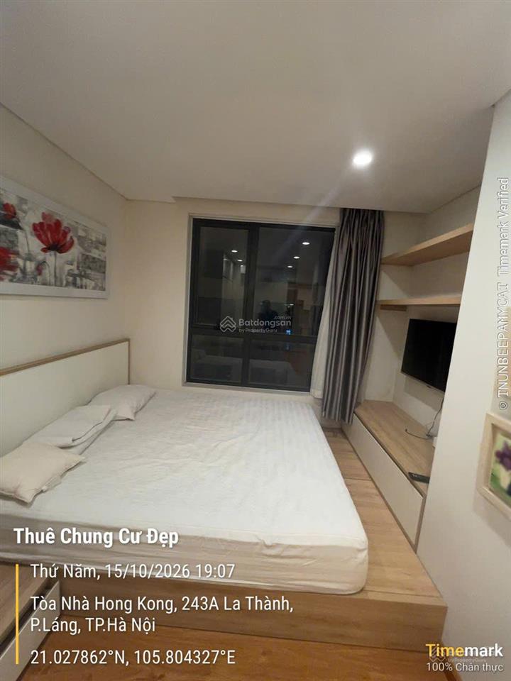 Cho thuê căn hộ 1pn, đủ đồ 14 tr/th tại hong kong tower, vào ở ngay,  0911 400 ***