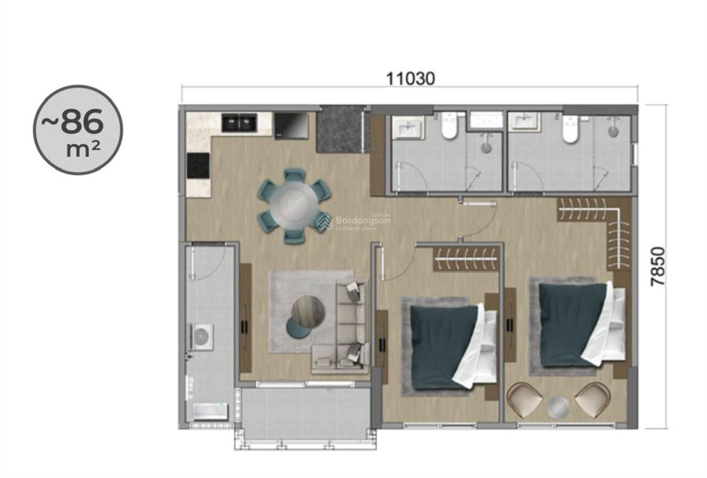 Bán căn hộ 2pn 86m2 panorama tại mizuki park, nhà trống mới, sổ hồng sẵn sang tên ngay