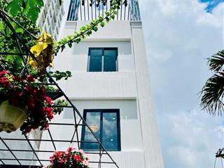 Nhà mới đẹp đầy đủ nội thất ngay chợ thạch đà đường phạm văn chiêu gò vấp dt 37 m trệt 2,5 lầu