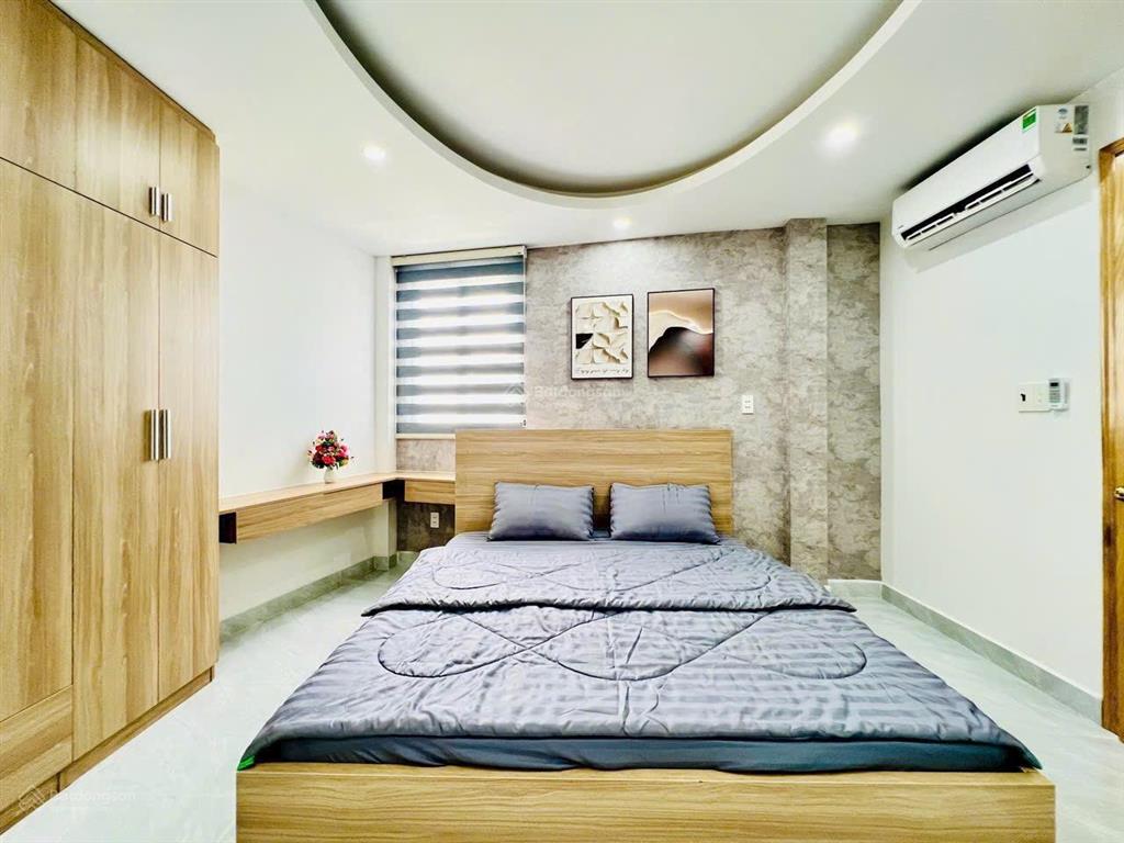 Nhà mới đẹp đầy đủ nội thất ngay chợ thạch đà đường phạm văn chiêu gò vấp dt 37 m trệt 2,5 lầu