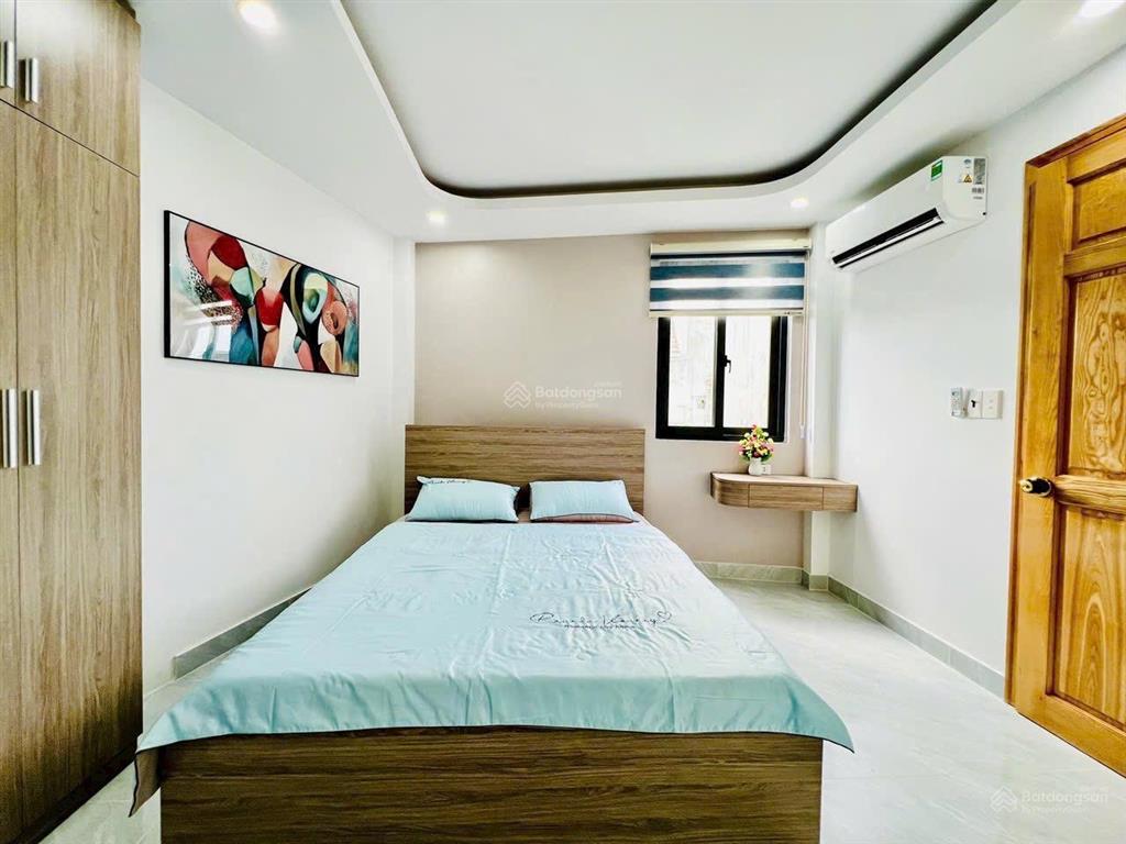 Nhà mới đẹp đầy đủ nội thất ngay chợ thạch đà đường phạm văn chiêu gò vấp dt 37 m trệt 2,5 lầu
