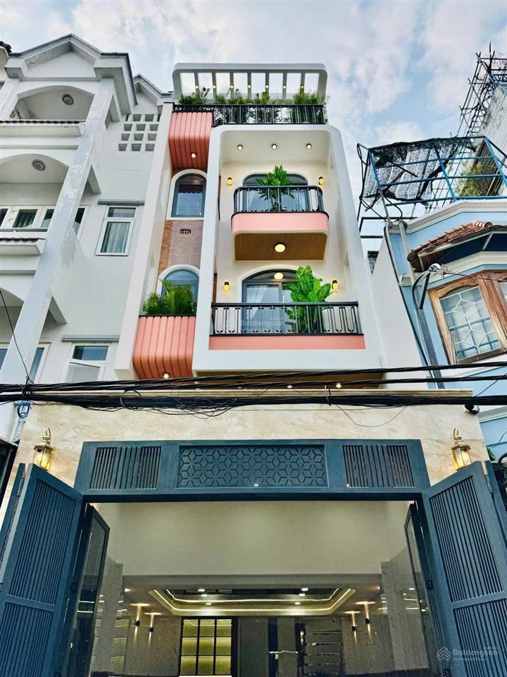 Nhà mới chính chủ thuộc đường phan huy ích dt 4,2 x15,5m trệt lửng 3 lầu có thang máy 10 tỷ 9 tl