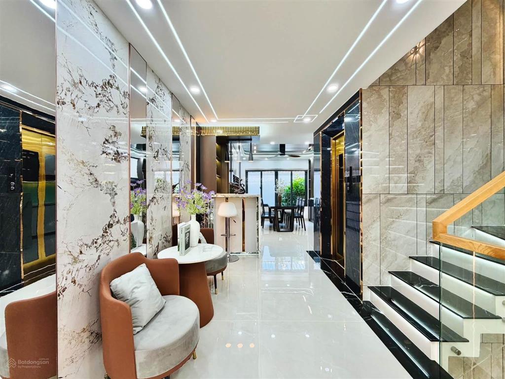 Nhà xây mới đường phạm văn chiêu dt 4x16m trệt lửng 3 lầu có thang máy 4 phòng ngủ hẻm ôtô 8.5 tỷ