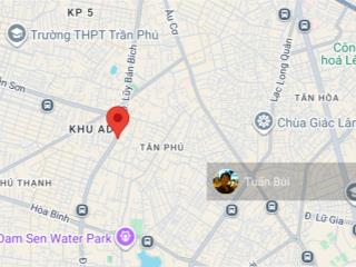 Bán đất 2 mt ngay ngã tư lũy bán bích  thoại ngọc hầu, dt đất 3000m2 giá đầu tư vàng