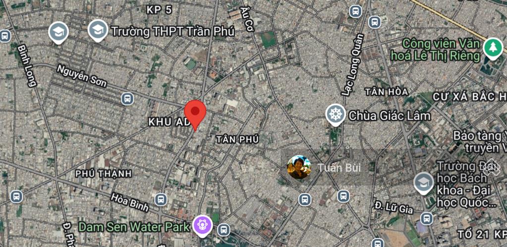 Bán đất 2 mt ngay ngã tư lũy bán bích  thoại ngọc hầu, dt đất 3000m2 giá đầu tư vàng