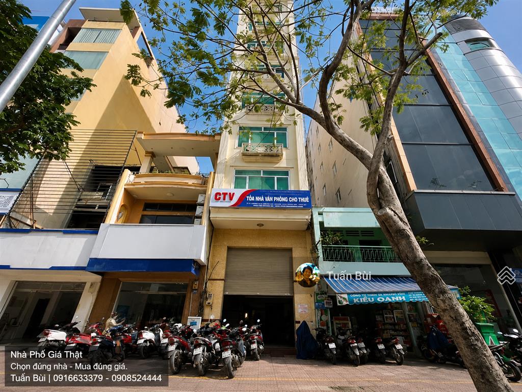 Tòa nhà vp mt hoàng diệu  150m tới bến nhà rồng, sát nguyễn tất thành mở rộng  vỉa hè 10m