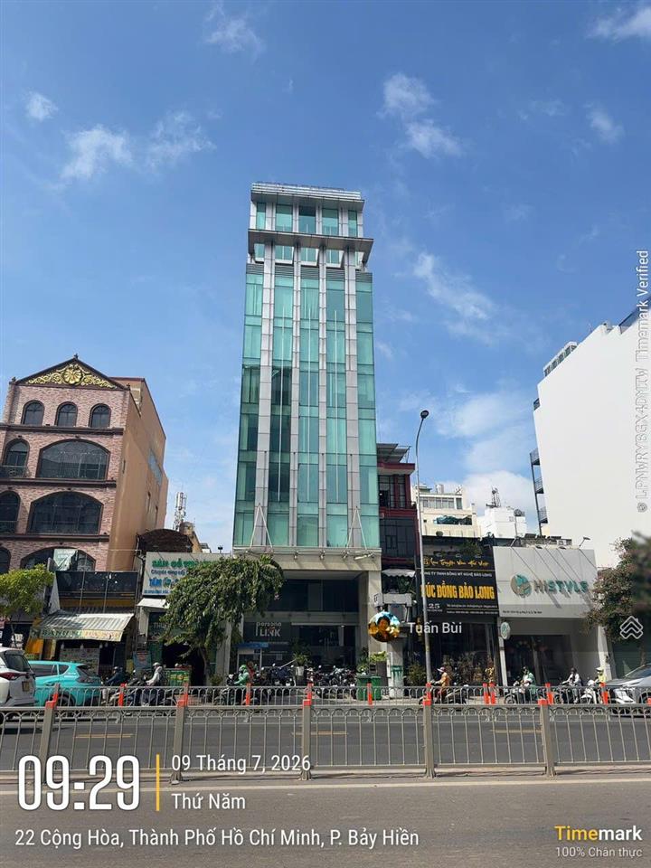 Building văn phòng 123 cộng hòa  trung tâm hành chính mới tân bình  kết cấu 2 hầm + 10 tầng