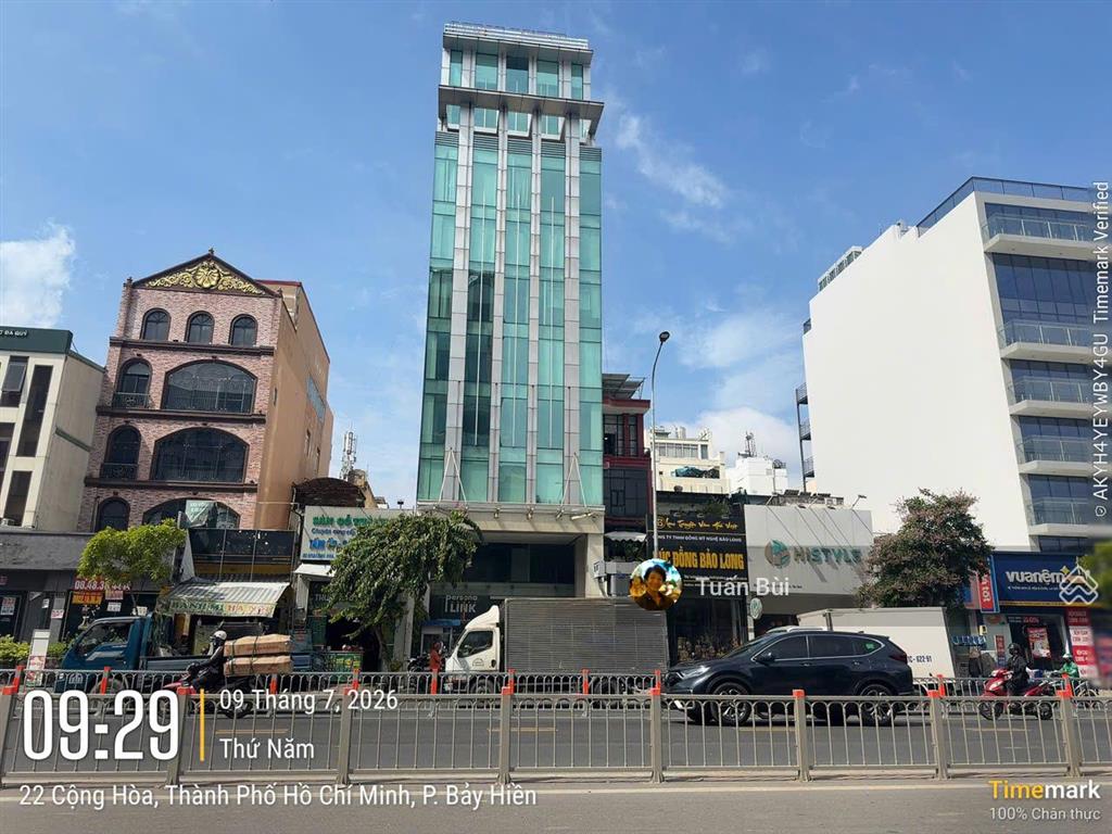 Building văn phòng 123 cộng hòa  trung tâm hành chính mới tân bình  kết cấu 2 hầm + 10 tầng