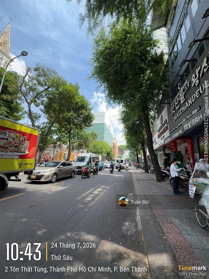 Mtkd tôn thất tùng 8x19m, hđt 318 triệu/th, gần metro bến thành, giá tốt 1 tỷ/m2