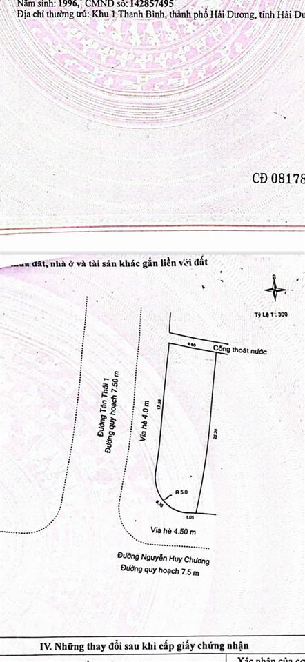 Bán đất lô góc tại nguyễn huy chương, quận sơn trà, 28 tỷ, 140m2, cách biển du lịch đúng 120m