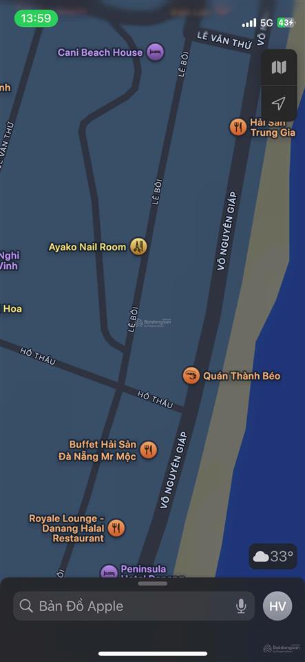 Bán nhà riêng tại hồ thấu, 3,9 tỷ, 51 m2, view đẹp, giá cực chất, cách biển chỉ 150m