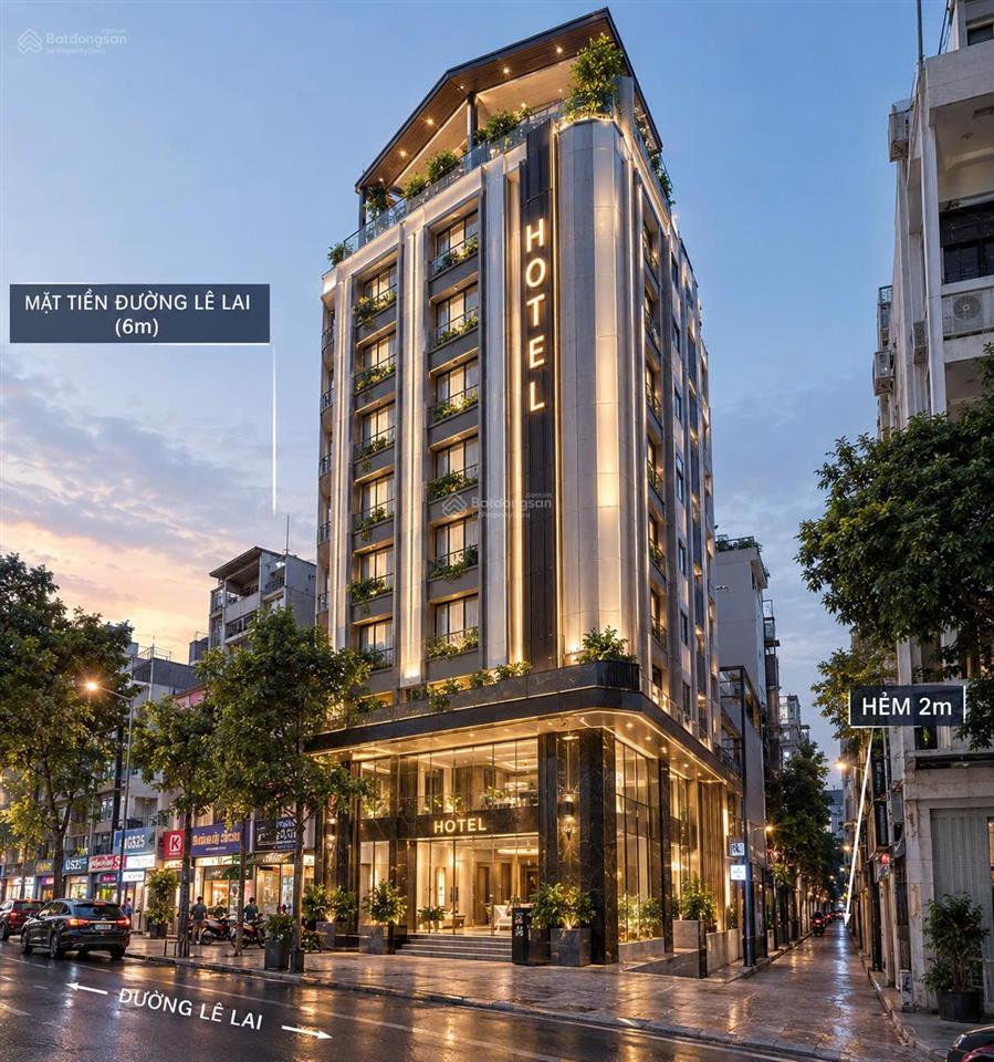Ngợp giảm 30 tỷ bán tòa ks 2mt đường lê lai 6x25m hầm 9 tầng 46 phòng khai thác 700 triệu/tháng