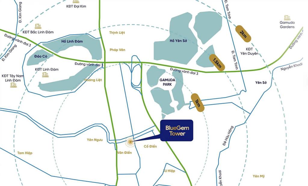 Cho thuê sàn thương mại tòa bluegem tower thanh trì, đường trần thủ độ, hà nội dt 300m2
