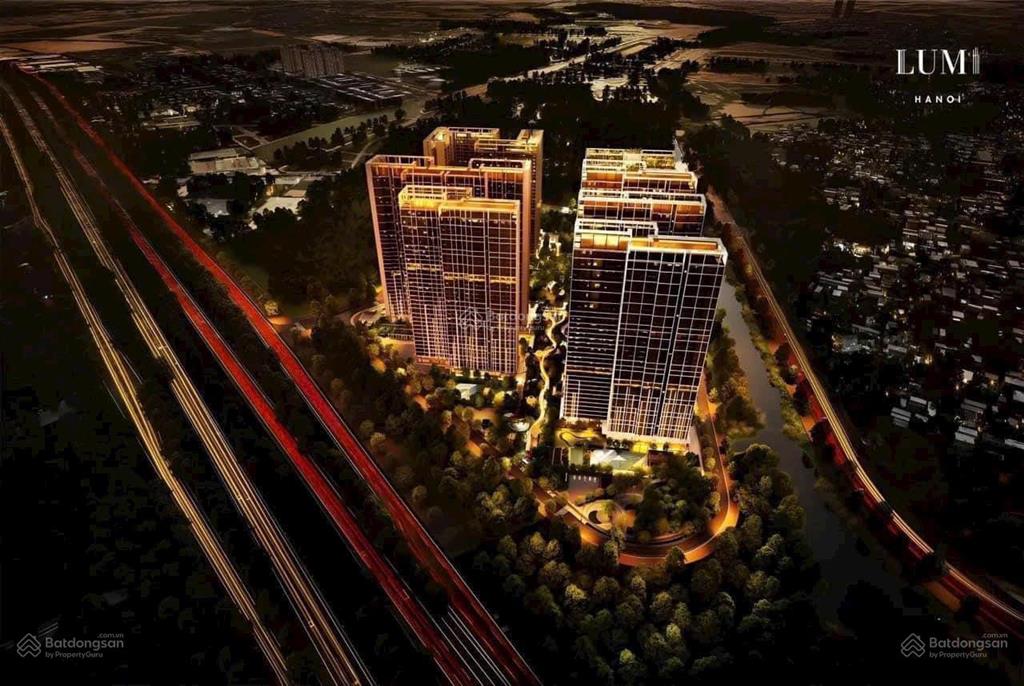 Nổi bật cho thuê shophouse chân đế dự án lumi hà nội, đại lộ thăng long 350m2
