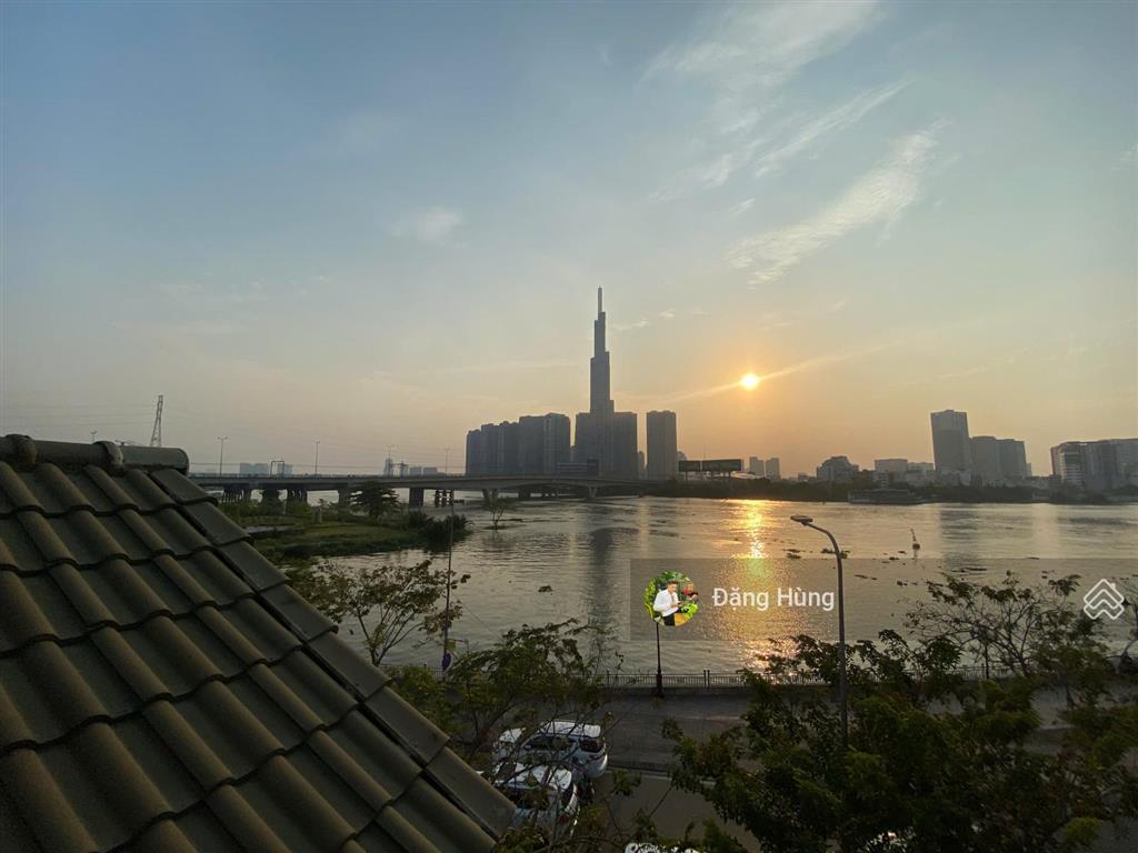 Nguyên căn view sông! đường nguyễn văn hưởng, thảo điền, q2 (9,2x8m). giá 80 triệu/tháng