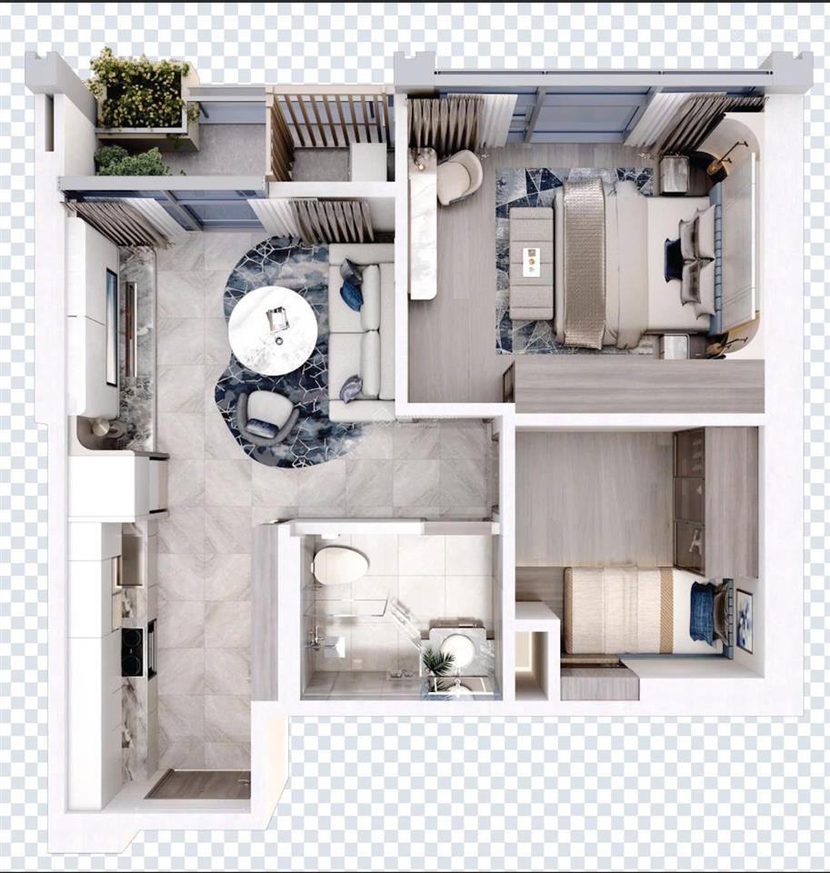 Duy nhất căn 2 phòng ngủ tầng đẹp giá rẻ