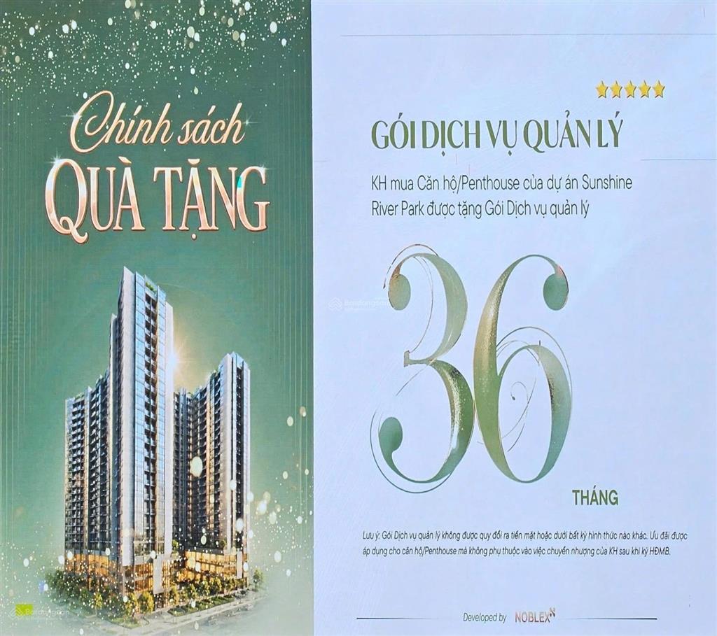 Chung cư sunshine river park. chiết khấu tới 30%