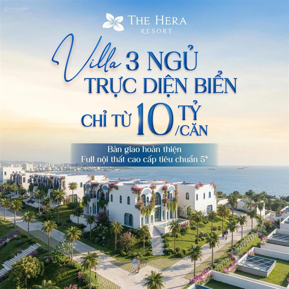Nhanh tay sở hữu biệt thự 100% đều view biển. full nội thất 5 sao