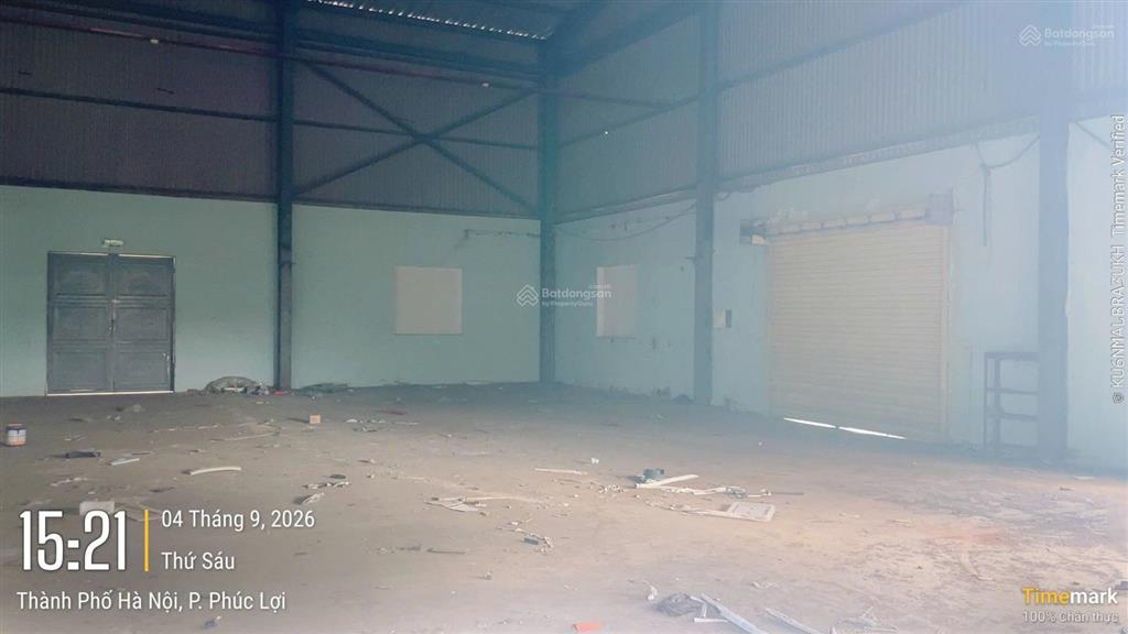 Cho thuê kho xưởng 110nghin/m2 có pccc 1500m2 khu cn đài tư, long biên, hà nội  0989 031 ***