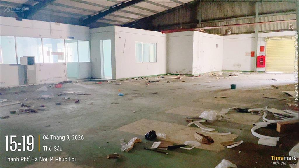 Cho thuê kho xưởng 110nghin/m2 có pccc 1500m2 khu cn đài tư, long biên, hà nội  0989 031 ***