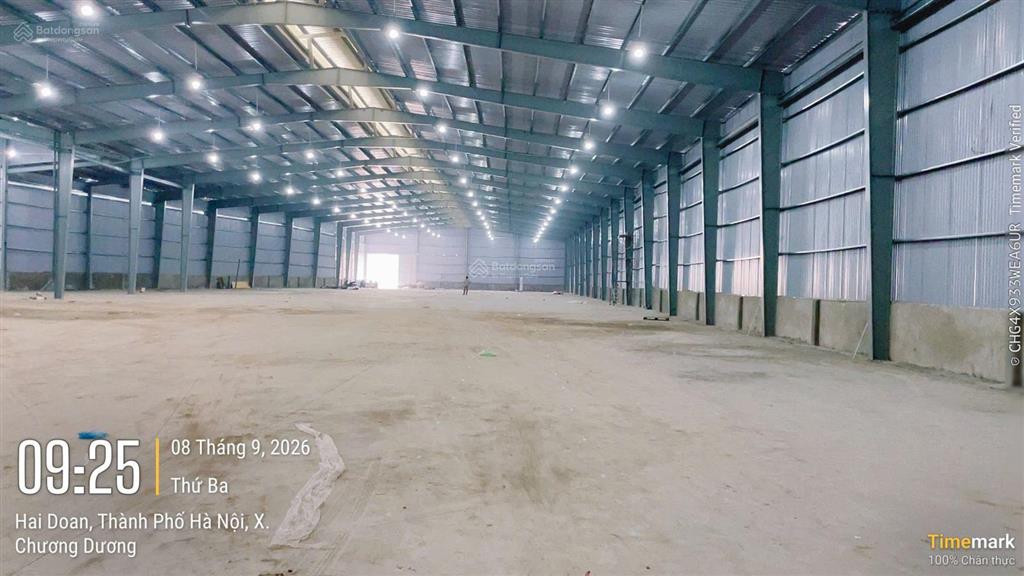 Cho thuê kho xưởng 97.000/m2 ql1a thường tín 2300m2, có pccc tự động pháp lý chuẩn  0989 031 ***