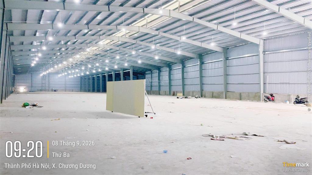 Cho thuê kho xưởng 97.000/m2 ql1a thường tín 2300m2, có pccc tự động pháp lý chuẩn  0989 031 ***