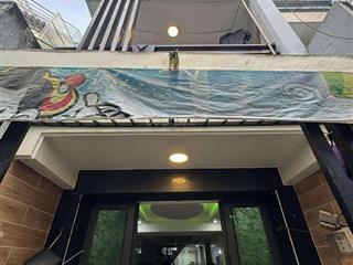 Chỉ 5 tỷ 490  nhà đẹp 4 tầng, 54m2, hẻm 3m hậu giang, quận 6