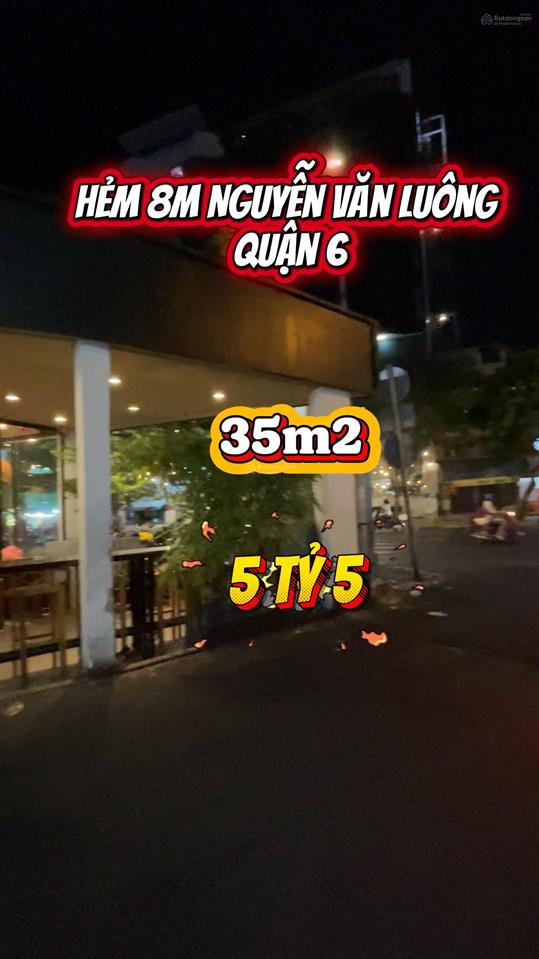 Căn góc 2 mặt tiền kinh doanh, 35m2, ngay chung cư himlam chợ lớn, quận 6