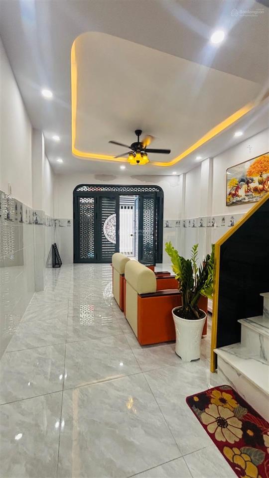 5tỷ25  44m2, nhà mới 2 tầng, 2 mặt hẻm, gần vòng xoay phú lâm, quận 6