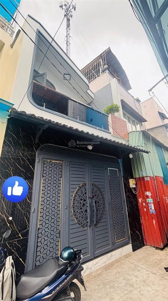 5tỷ25  44m2, nhà mới 2 tầng, 2 mặt hẻm, gần vòng xoay phú lâm, quận 6