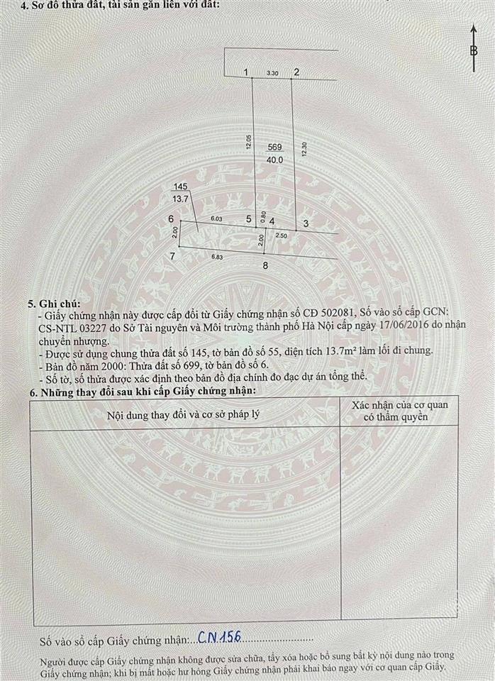 Bán đất đại mỗ tặng nhà cũ còn chắc chắn, ngõ thoáng gần khu đô thị