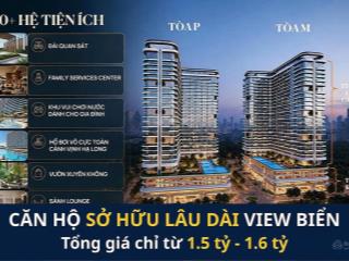 Căn ngoại giao đợt 1 từ cđt dự án prima bay mặt biển hạ long giá full 1,3 tỷ, ck 18%